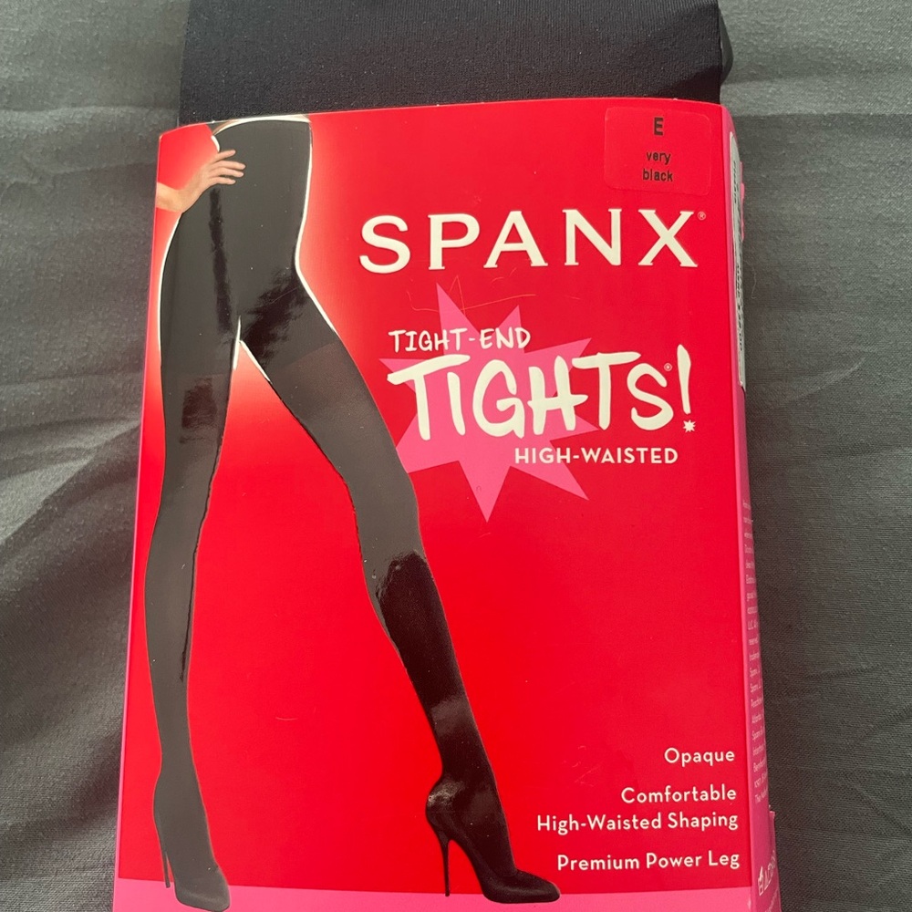 Spanx Black High-Waisted Tights